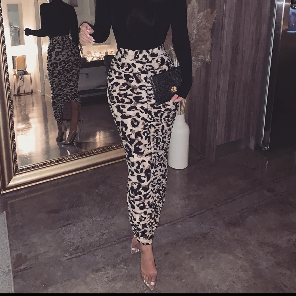 JLUXLABEL cheetah skirt